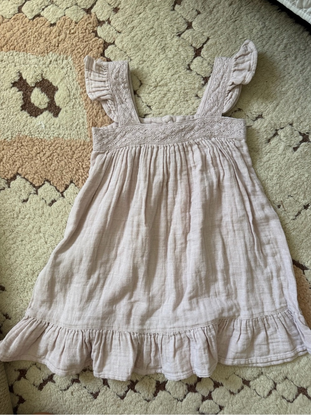 Jamie Kay Lilac gauze Ruffle Strap Dress